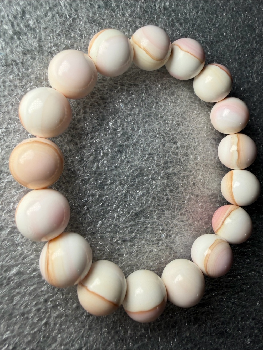 Breathtaking Queen Conch Natural Crystal Shell Bracelet